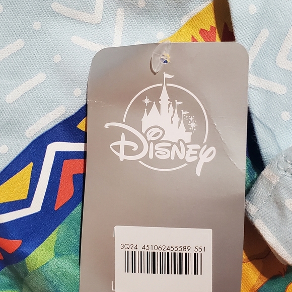 Disney Blue and Green Graphic T-Shirt - Picture 2 of 4